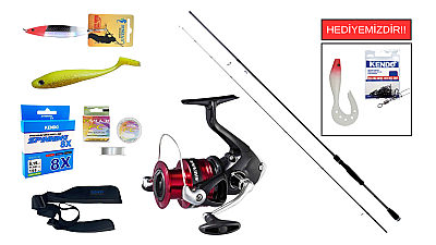 Fujin Dragon 270cm 8-32 Gr&Shimano Sienna 4000 FG Spin Seti - 1