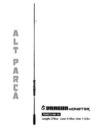 Fujin Dragon Monster 278cm 5-55gr Alt Parça - Fujin