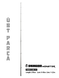 Fujin Dragon Monster 278cm 5-55gr Üst Parça - Fujin