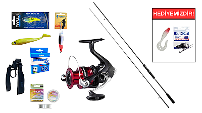 Fujin Dragon Monster 278cm 5-55gr&Shimano Sienna 4000 FG Spin Seti - 1