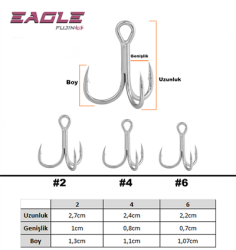 Fujin Eagle Süper Anti-Rust Üçlü Kanca - 2