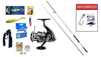 Fujin FastGame 265cm 8-35 gr&Daiwa Crossfire 26 LT 4000C Spin Seti - 1