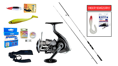 Fujin FastGame 265cm 8-35 gr&Daiwa Crossfire 26 LT 4000C Spin Seti - 1