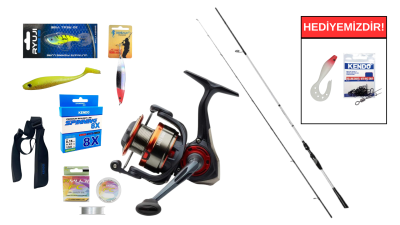 Fujin FastGame 265cm 8-35 gr&Savage Gear SG2 4000 FD 5+1BB Spin Seti - 1