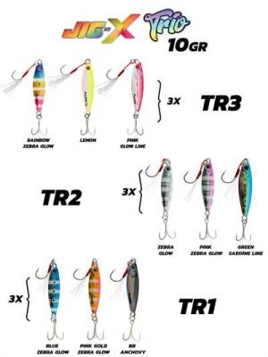 Fujin Jig-X Trio 3lü Micro Jig 10gr - 1