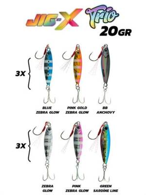 Fujin Jig-X Trio 3lü Micro Jig 20gr - 1