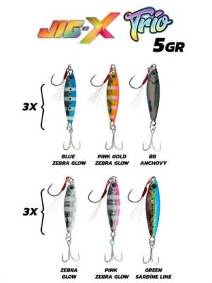 Fujin Jig-X Trio 3lü Micro Jig 5gr - 1
