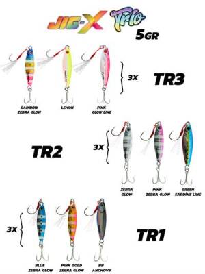Fujin Jig-X Trio 3lü Micro Jig 5gr - 6