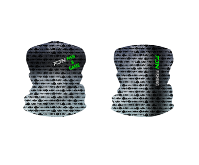 Fujin Neck Gaiter Boyunluk Aqua Blue Fish - 1