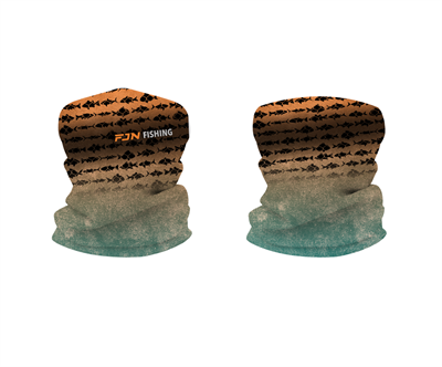 Fujin Neck Gaiter Boyunluk Aqua Orange Fish - 1