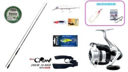 Fujin New Crow 240 cm 10–40 gr & Daiwa Strikeforce 4000B Spin Seti - Daiwa