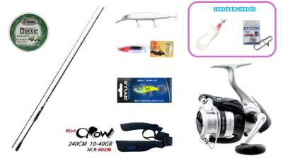 Fujin New Crow 240 cm 10–40 gr & Daiwa Strikeforce 4000B Spin Seti - 1