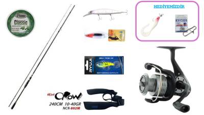 Fujin New Crow 240 cm 10–40 gr & Okuma Revenger RV-40 Spin Seti - 1
