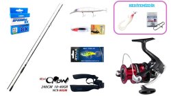 Fujin New Crow 240 cm 10–40 gr & Shimano Sienna 4000 FG Spin Seti - Shimano