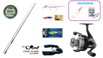 Fujin New Crow 270 cm 10–40 gr & Okuma Revenger RV-40 FD Spin Seti - 1