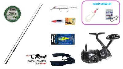 Fujin New Crow 270 cm 10–40 gr & Ryuji Infinity 4000M Spin Seti - 1