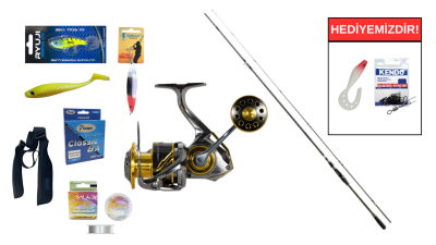 Fujin New Crow 270cm 5-30gr&Ryuji Ares X 4000M 5+1BB Spin Seti - 1