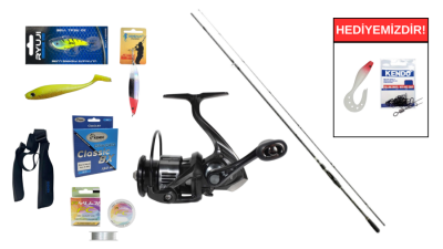 Fujin New Crow 270cm 5-30gr&Ryuji Infinity 4000M 5+1BB Spin Seti - 1