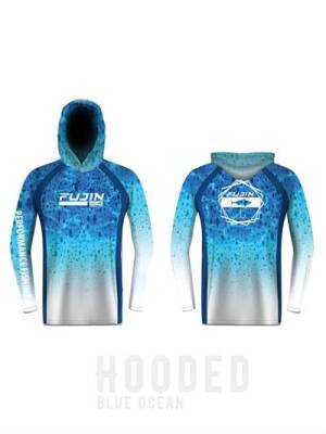 Fujin Performance Hooded Kapüşonlu T-Shirt Blue Ocean - 1