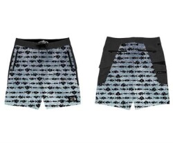 Fujin Performance Short Aqua Blue Fish - Fujin