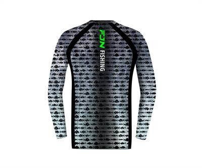 Fujin Performance T-Shirt Aqua Blue Fish - 3