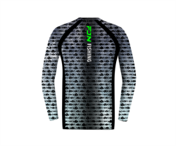 Fujin Performance T-Shirt Aqua Blue Fish - 3