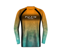 Fujin Performance T-Shirt Aqua Orange - 2