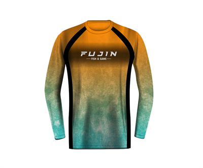 Fujin Performance T-Shirt Aqua Orange - 2