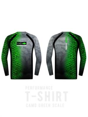 Fujin Performance T-Shirt Camo Green Scale - 1