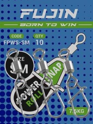 Fujin Power Roll Snap #SM 7.5kg Çekerli Klips - Fujin