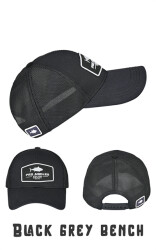 Fujin Pro Angler Black + Grey Bench Şapka - Fujin