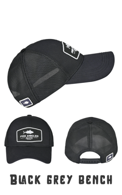Fujin Pro Angler Black + Grey Bench Şapka - 1