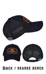 Fujin Pro Angler Black + Orange Bench Şapka - Fujin