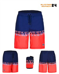 Fujin Pro Angler Board Short Mayo Scarlet Dark Navy - Fujin