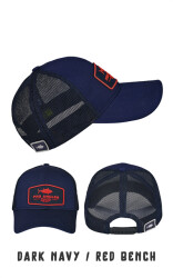 Fujin Pro Angler Dark Navy + Red Bench Şapka - Fujin