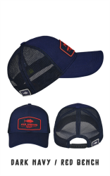 Fujin Pro Angler Dark Navy + Red Bench Şapka - Fujin