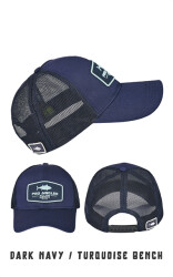 Fujin Pro Angler Dark Navy + Turquoise Bench Şapka - Fujin