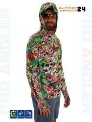 Fujin Pro Angler S24 Hooded Makai Green Red - Fujin