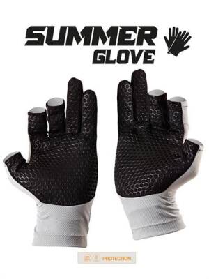 Fujin Pro Angler S24 Summer Gloves Grey - 3