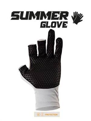 Fujin Pro Angler S24 Summer Gloves Grey - 5