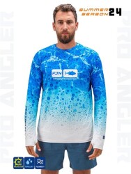 Fujin Pro Angler S24 T-Shirt Blue Ocean - Fujin