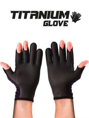 Fujin Pro Angler S24 Titanium Gloves Black Gold - 3