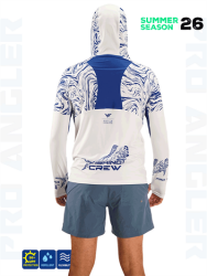Fujin Pro Angler S26 Buff&Hoodie Izohips White Blue - 3