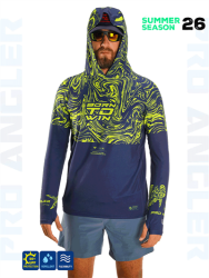 Fujin Pro Angler S26 Hooded Izohips Blue Green - 2