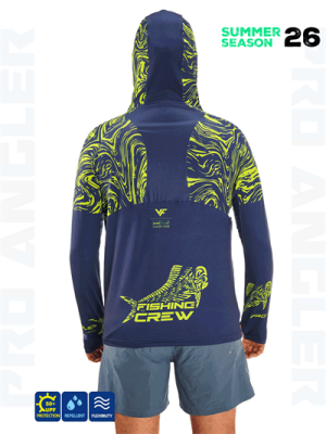 Fujin Pro Angler S26 Hooded Izohips Blue Green - 3