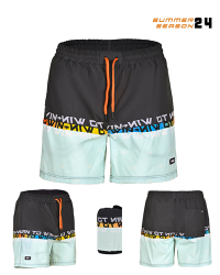 Fujin Pro Angler Short Mayo Anthracite Turquoise - Fujin