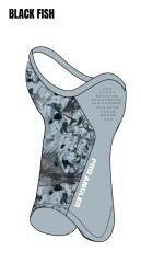 Fujin Pro Angler Sungaiter Boyunluk Black Fish - Fujin