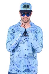 Fujin Pro Angler T-Shirt Blue Fish - 3