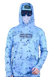 Fujin Pro Angler T-Shirt Blue Fish - 5