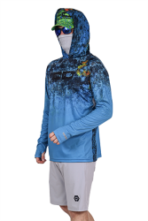 Fujin Pro Angler T-Shirt Blue Reef - Fujin